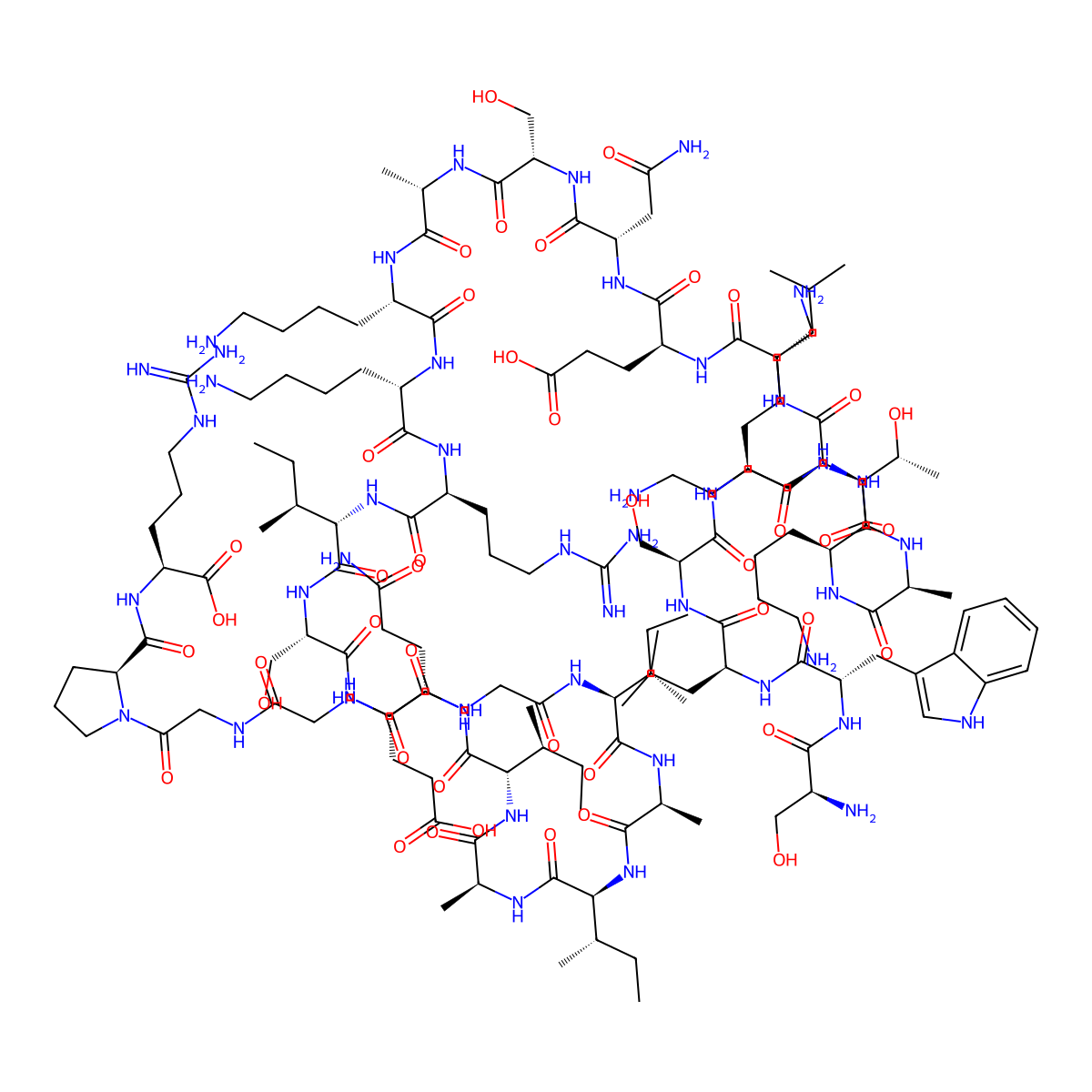 Cecropin P1-LI molecular structure, CAS 125667-96-1