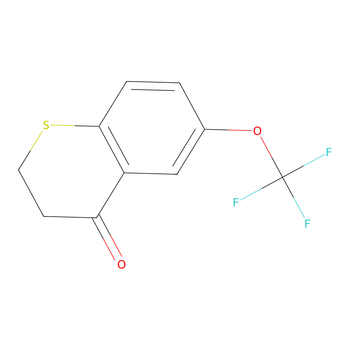 6-(Trifluoromethoxy)thiochroman-4-one molecular structure, CAS 1256727-71-5