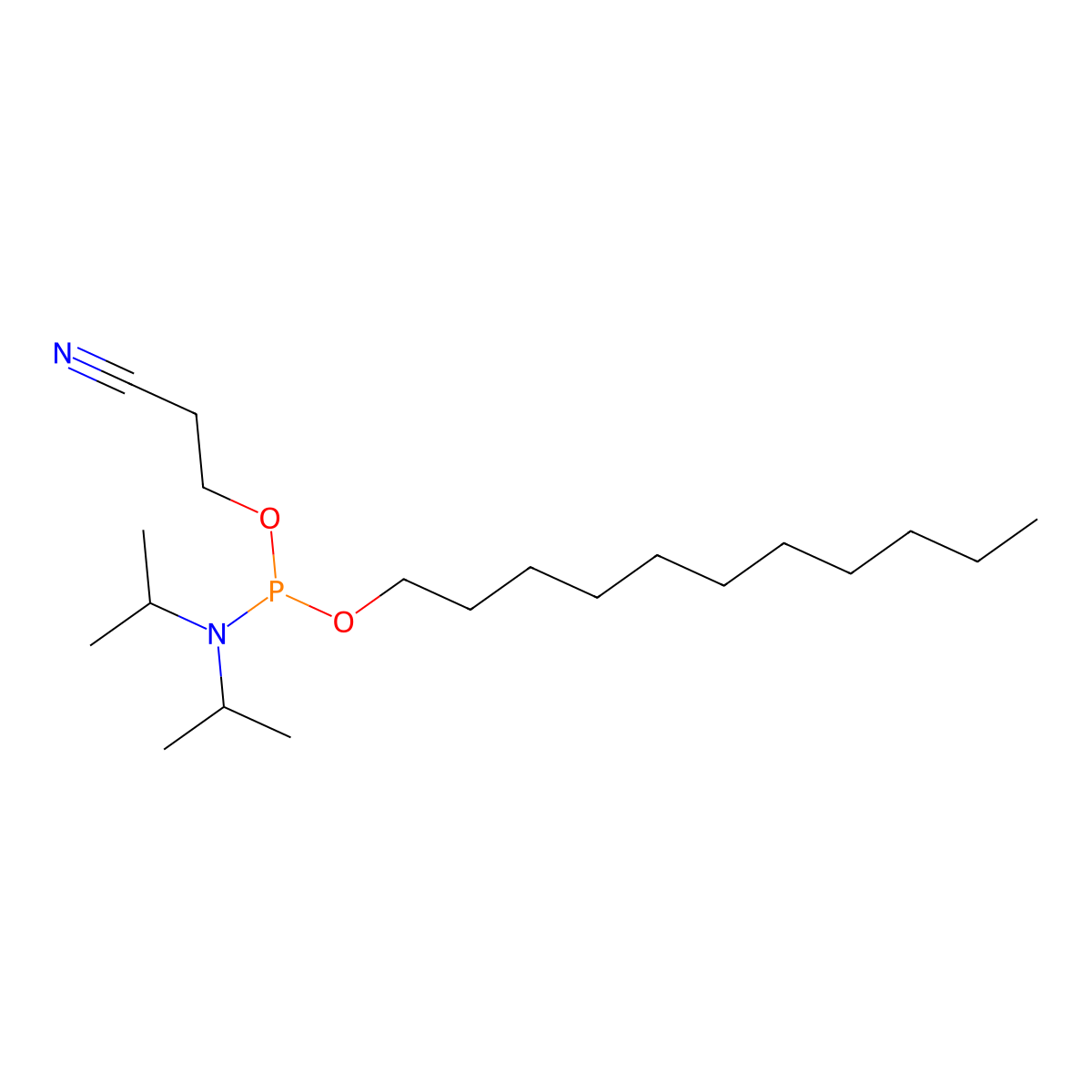 C11 amidite molecular structure, CAS 125676-85-9