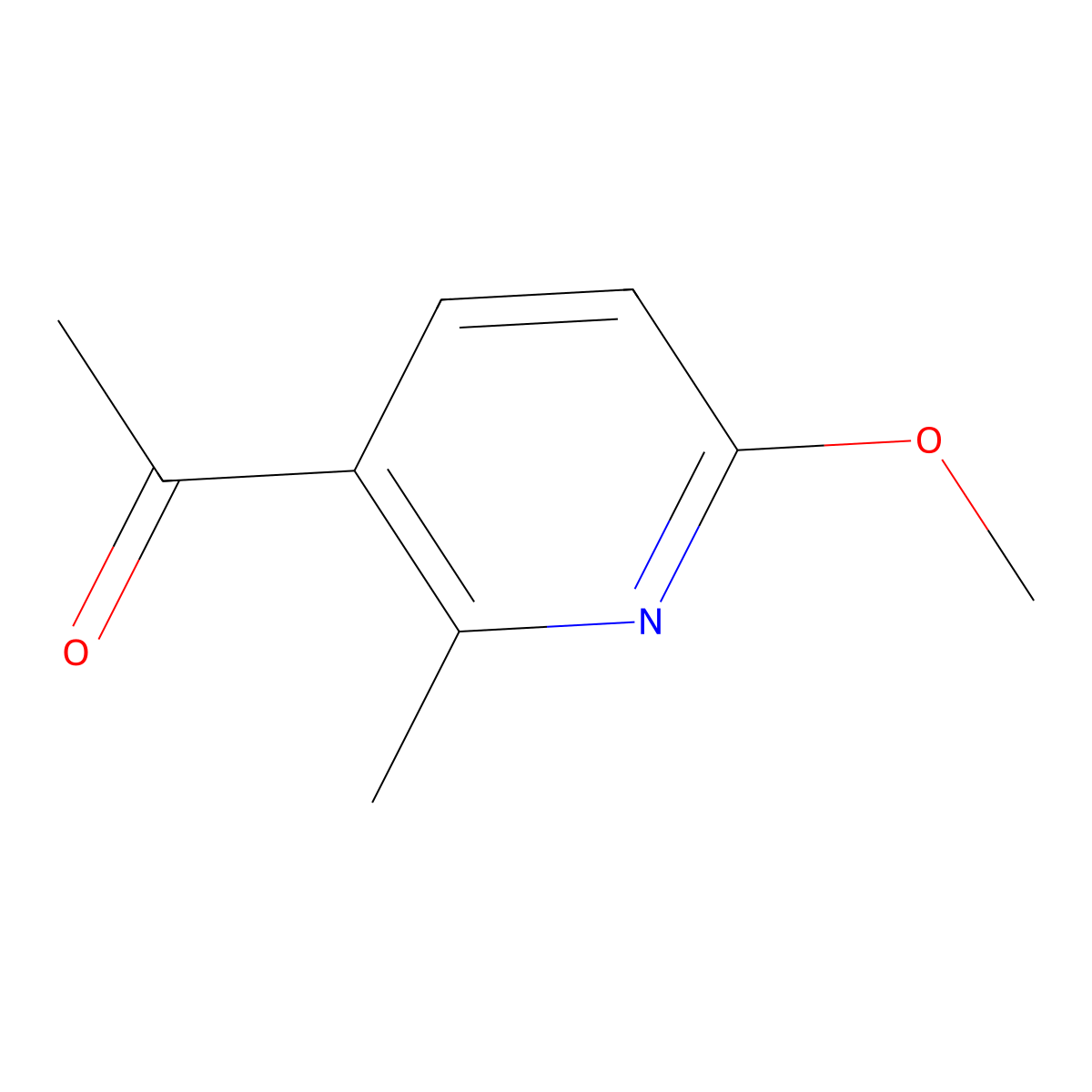 1-(6-Methoxy-2-methylpyridin-3-yl)ethanone molecular structure, CAS 1256785-42-8