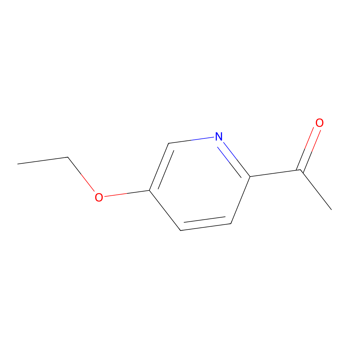 1-(5-Ethoxy-2-pyridinyl)ethanone molecular structure, CAS 1256785-87-1