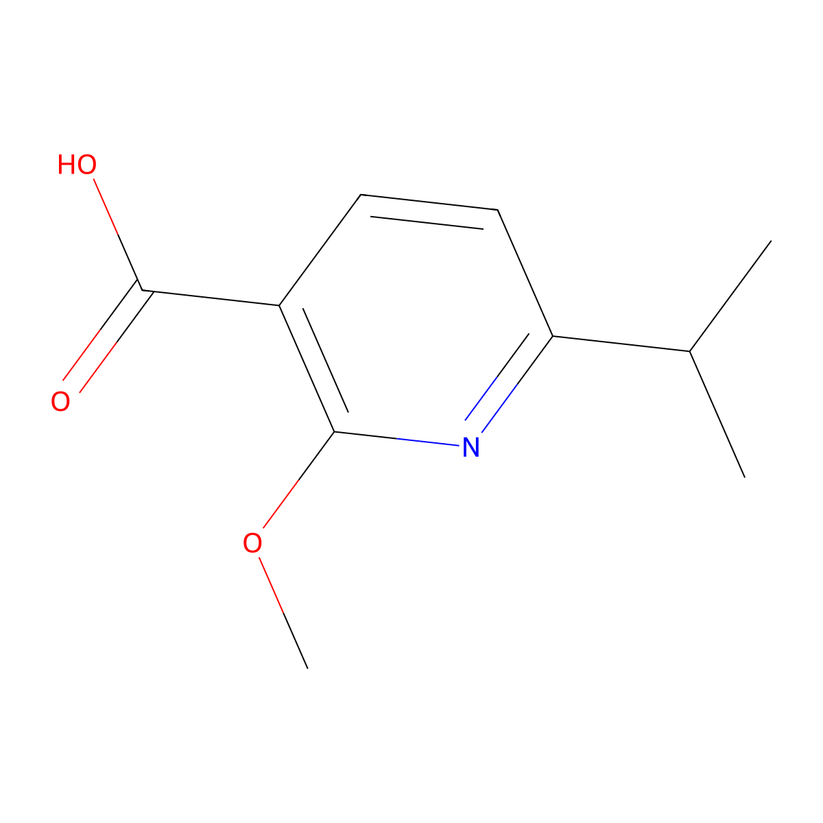 2-Methoxy-6-propan-2-ylpyridine-3-carboxylic acid molecular structure, CAS 1256786-15-8