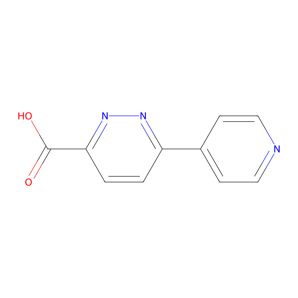 6-Pyridin-4-ylpyridazine-3-carboxylicacid molecular structure, CAS 1256786-72-7