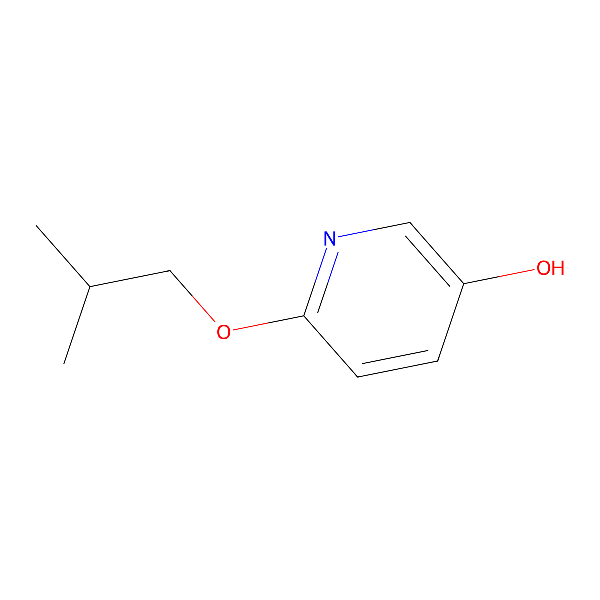 6-(2-Methylpropoxy)pyridin-3-ol molecular structure, CAS 1256786-97-6