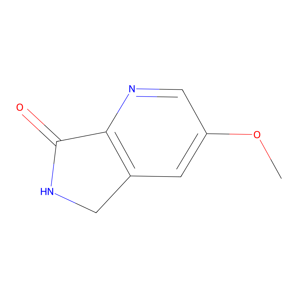 3-Methoxy-5,6-dihydro-7h-pyrrolo[3,4-b]pyridin-7-one molecular structure, CAS 1256791-04-4