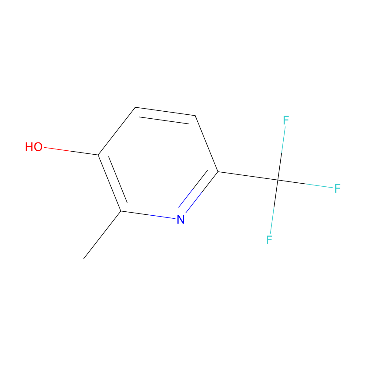 2-Methyl-6-(trifluoromethyl)pyridin-3-ol molecular structure, CAS 1256791-52-2