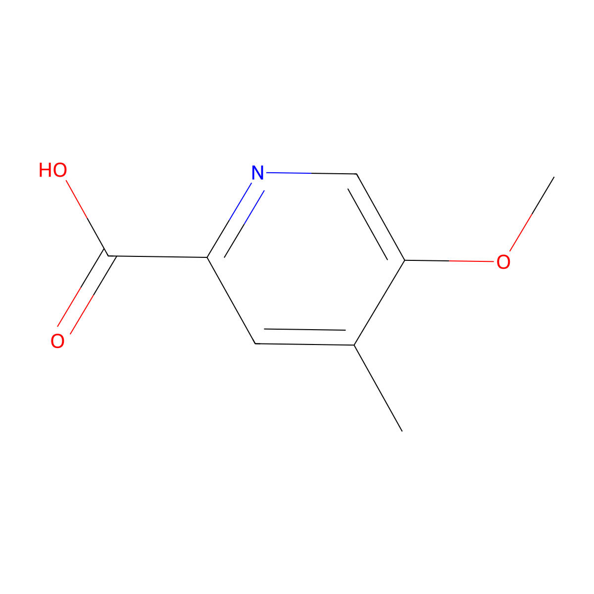 5-Methoxy-4-methylpicolinic acid molecular structure, CAS 1256792-69-4