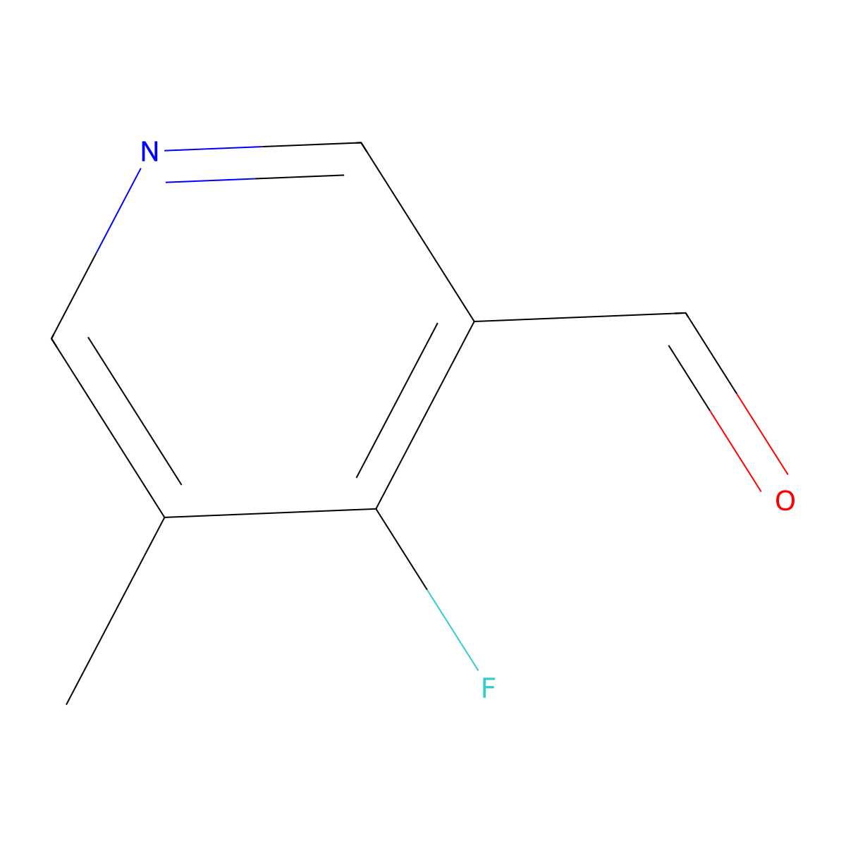 4-Fluoro-5-methylnicotinaldehyde molecular structure, CAS 1256792-72-9