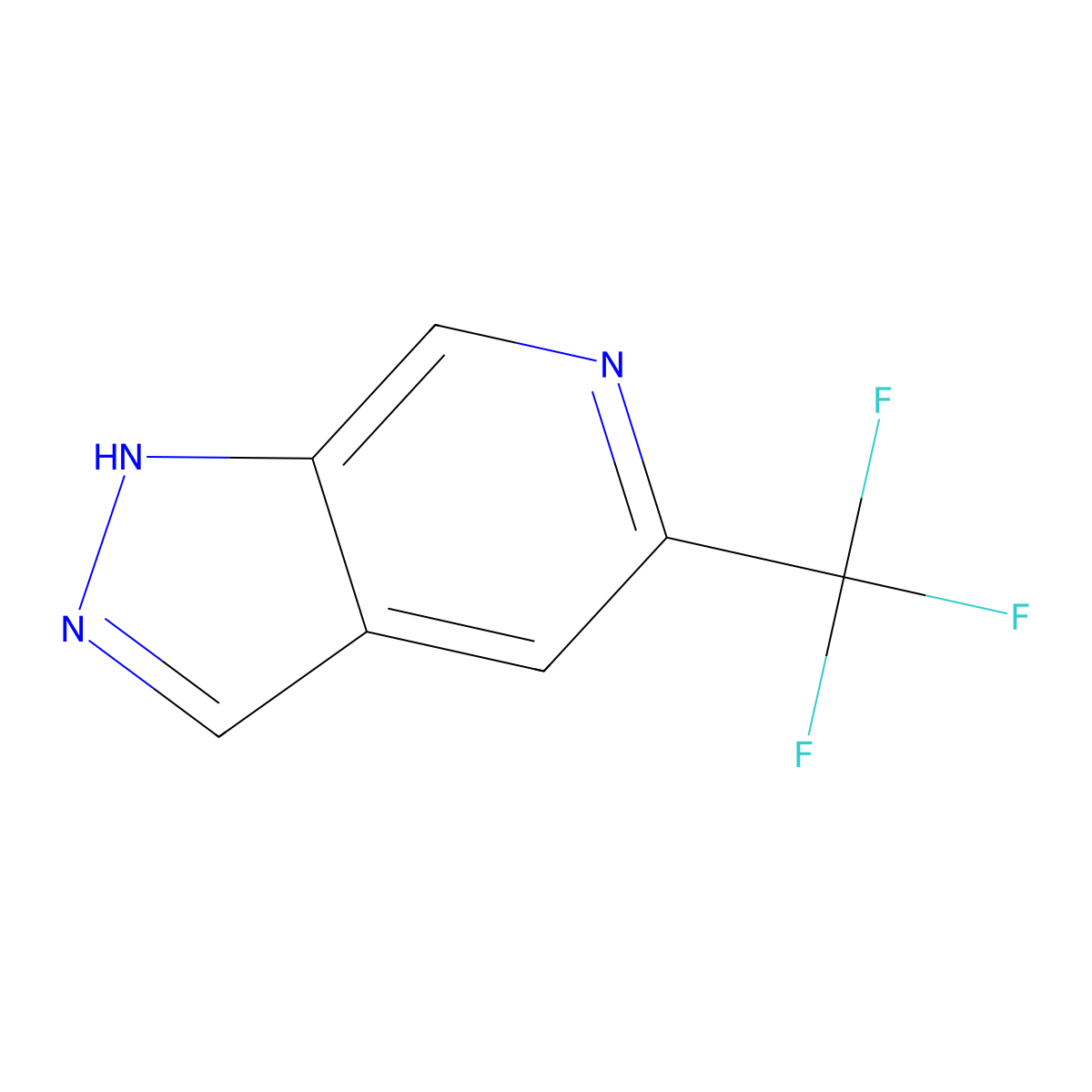5-(Trifluoromethyl)-1H-pyrazolo[3,4-C]pyridine molecular structure, CAS 1256793-68-6