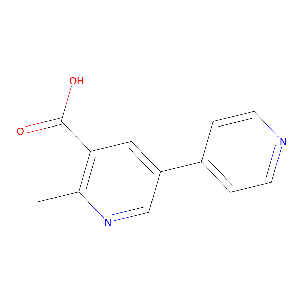6-Methyl[3,4'-bipyridine]-5-carboxylic acid molecular structure, CAS 1256794-16-7