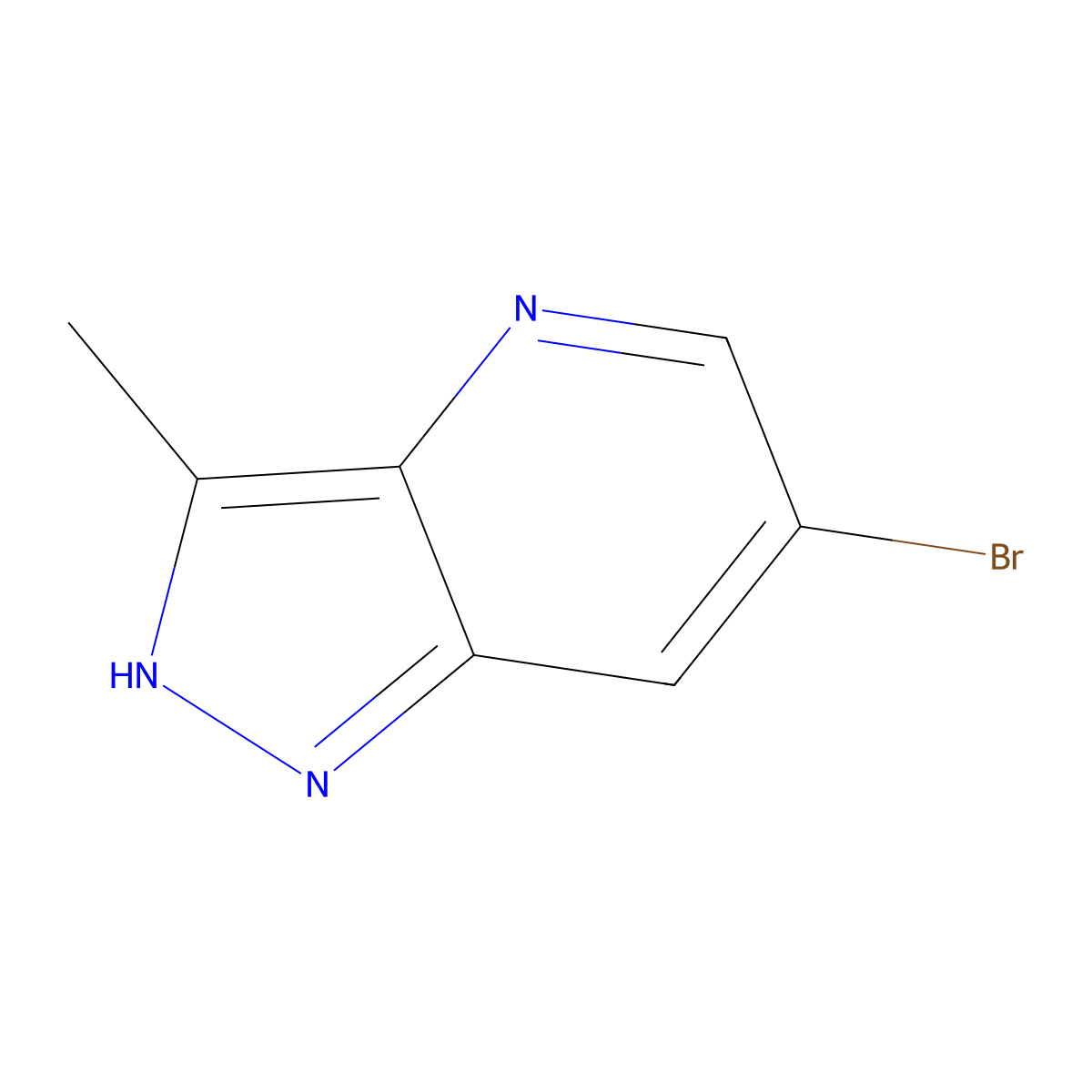 6-Bromo-3-methyl-1H-pyrazolo[4,3-B]pyridine molecular structure, CAS 1256794-18-9