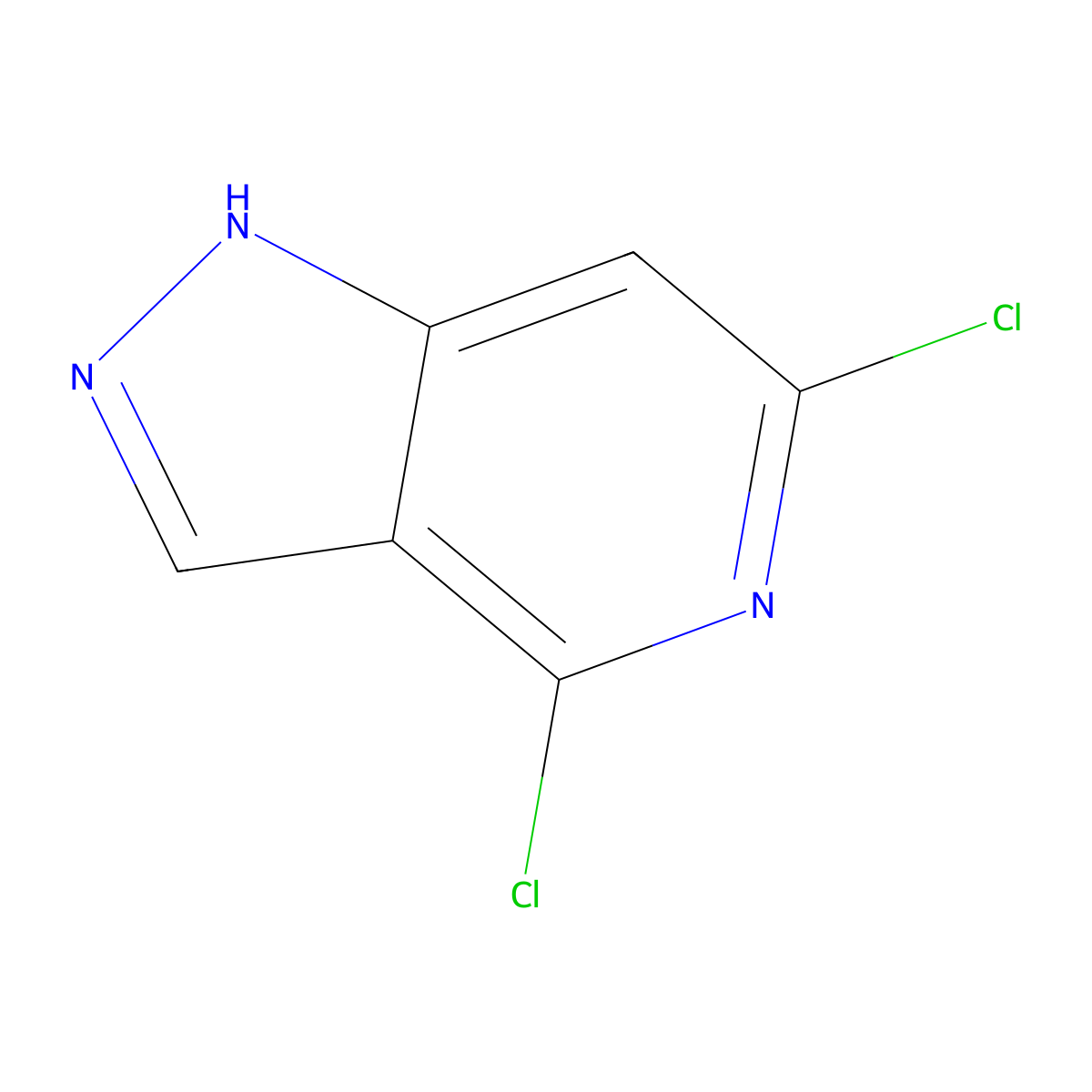 4,6-Dichloro-1H-pyrazolo[4,3-c]pyridine molecular structure, CAS 1256794-28-1