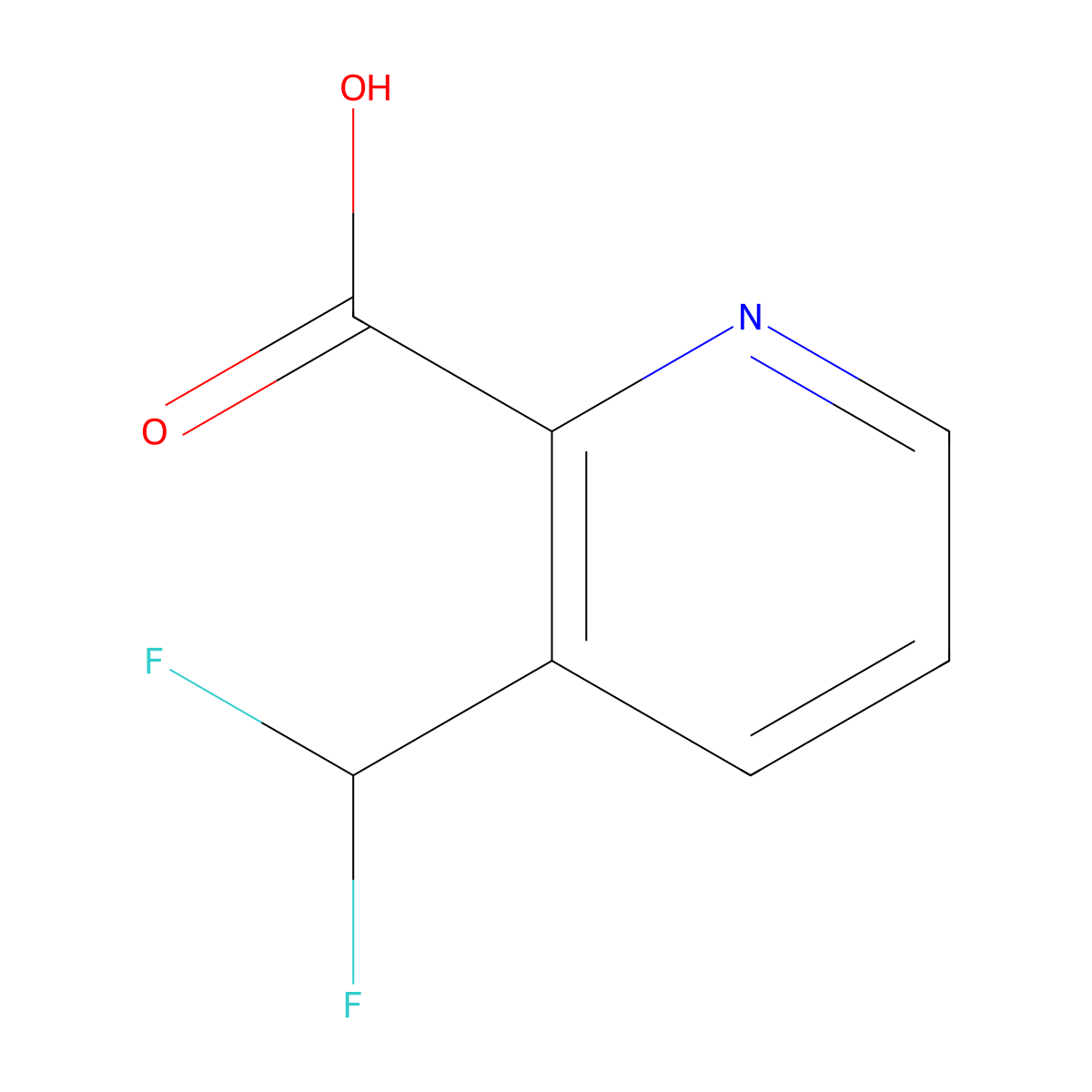 3-(Difluoromethyl)pyridine-2-carboxylic acid molecular structure, CAS 1256794-75-8