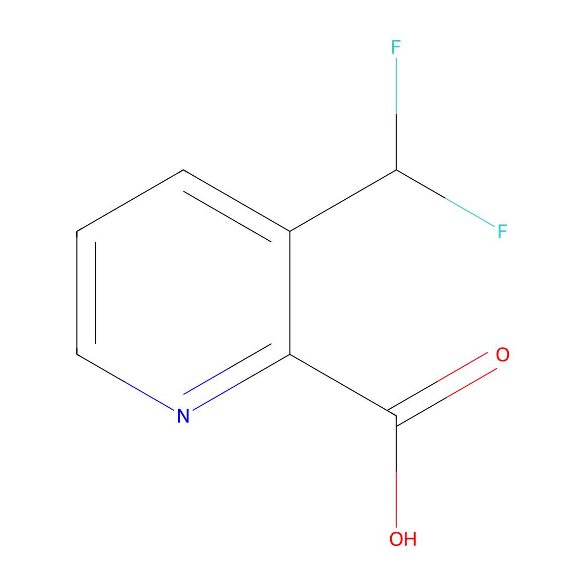 3-(Difluoromethyl)pyridine-2-carboxylic acid molecular structure, CAS 1256794-75-8