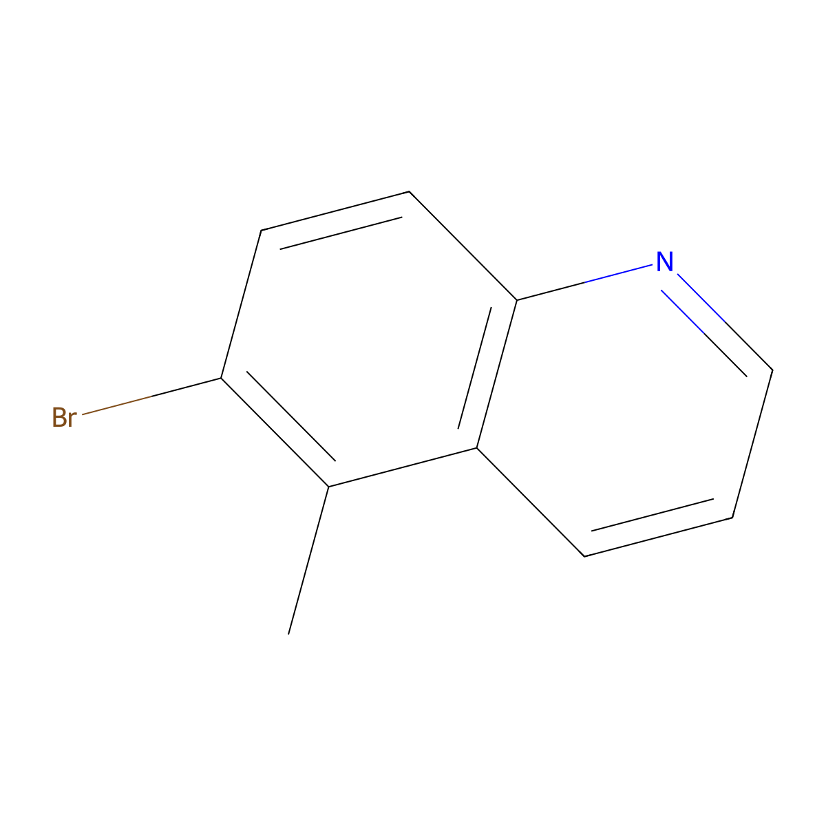 6-Bromo-5-methylquinoline molecular structure, CAS 1256795-14-8