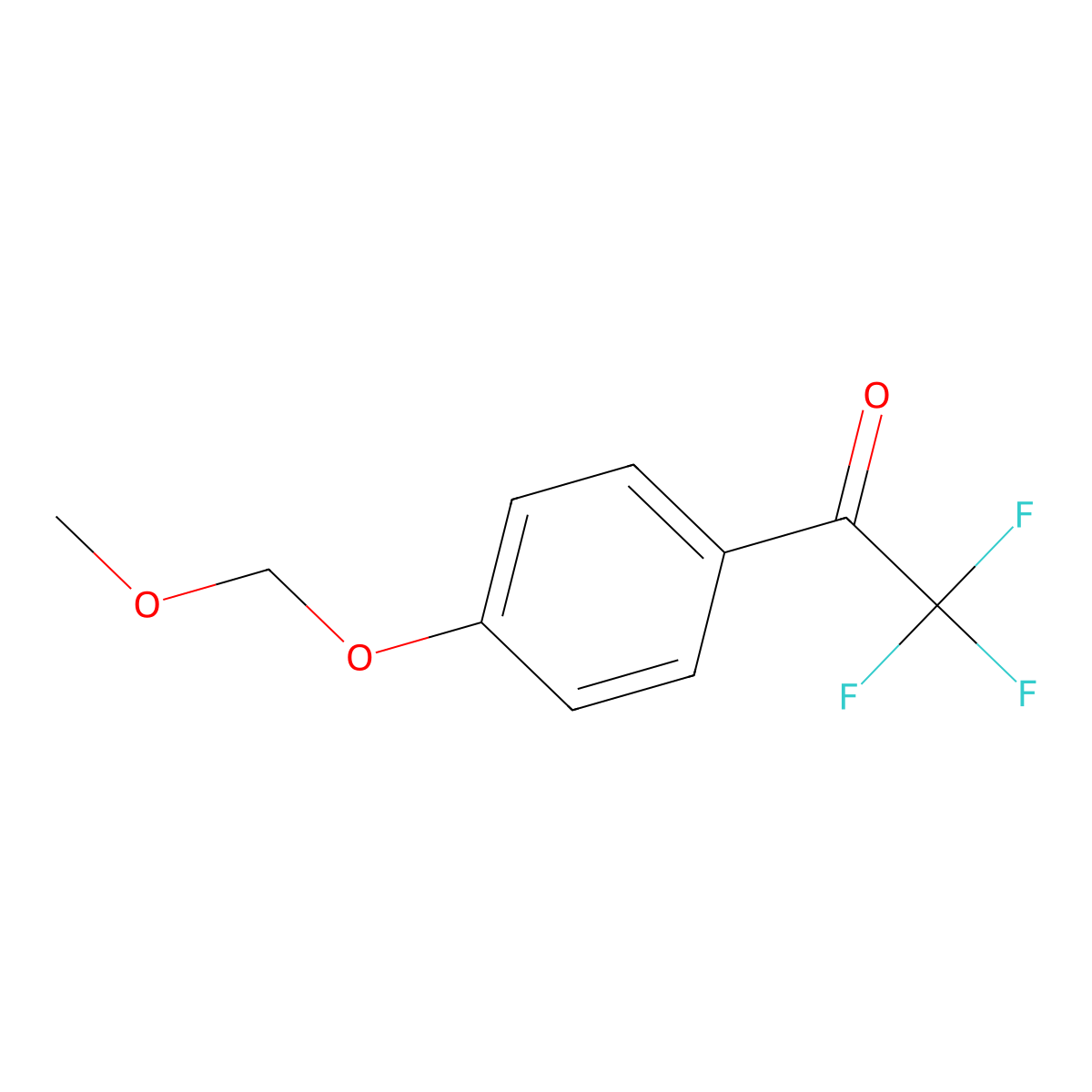 2,2,2-Trifluoro-1-(4-(methoxymethoxy)phenyl)ethanone molecular structure, CAS 125680-78-6