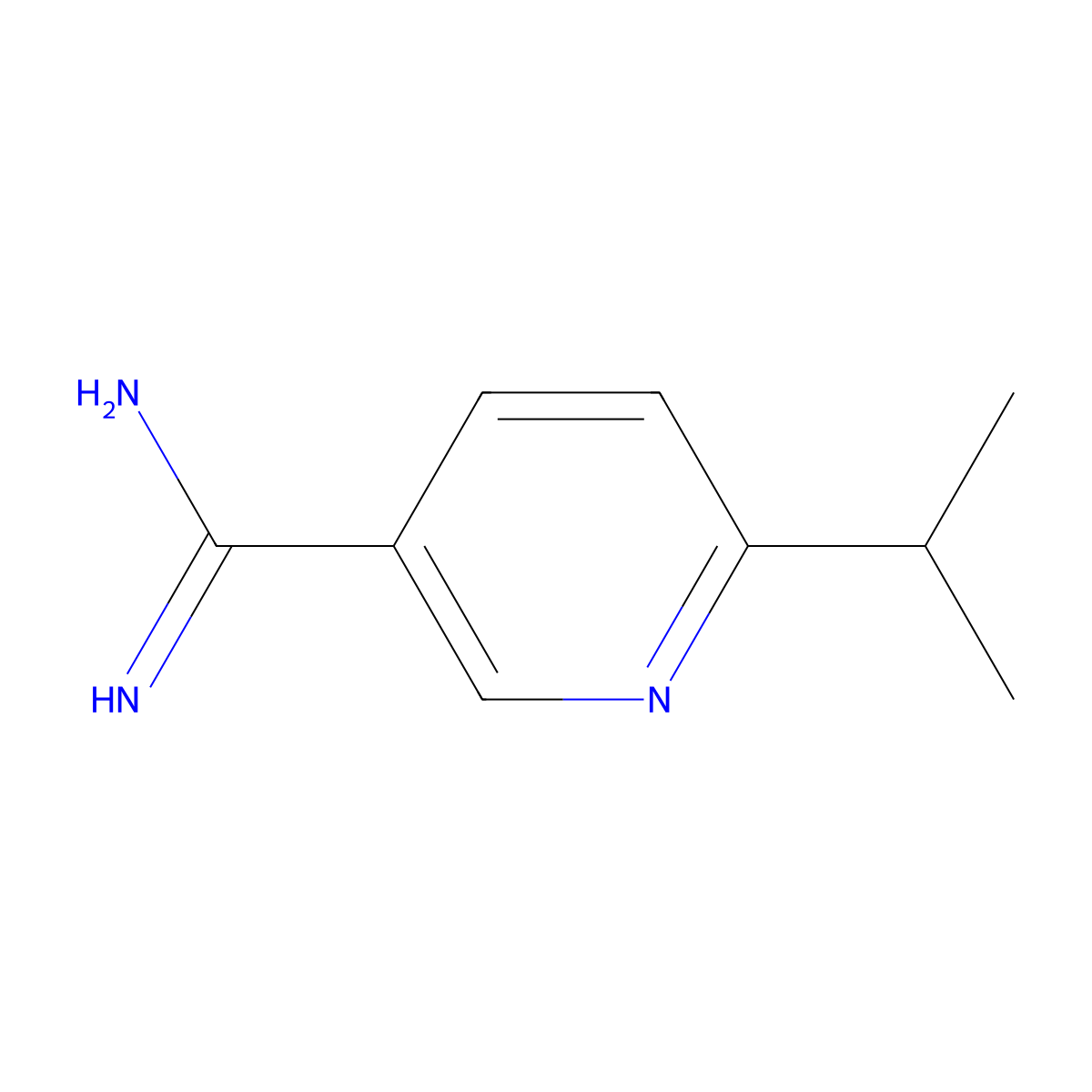 6-Isopropylnicotinimidamide molecular structure, CAS 1256801-81-6
