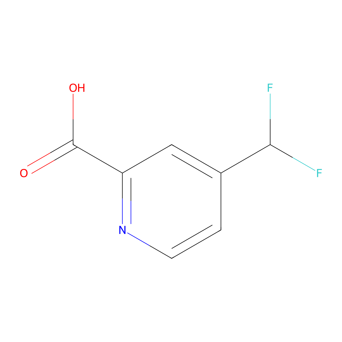 4-(Difluoromethyl)picolinic acid molecular structure, CAS 1256804-49-5