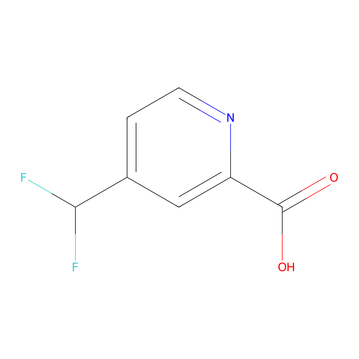 4-(Difluoromethyl)picolinic acid molecular structure, CAS 1256804-49-5