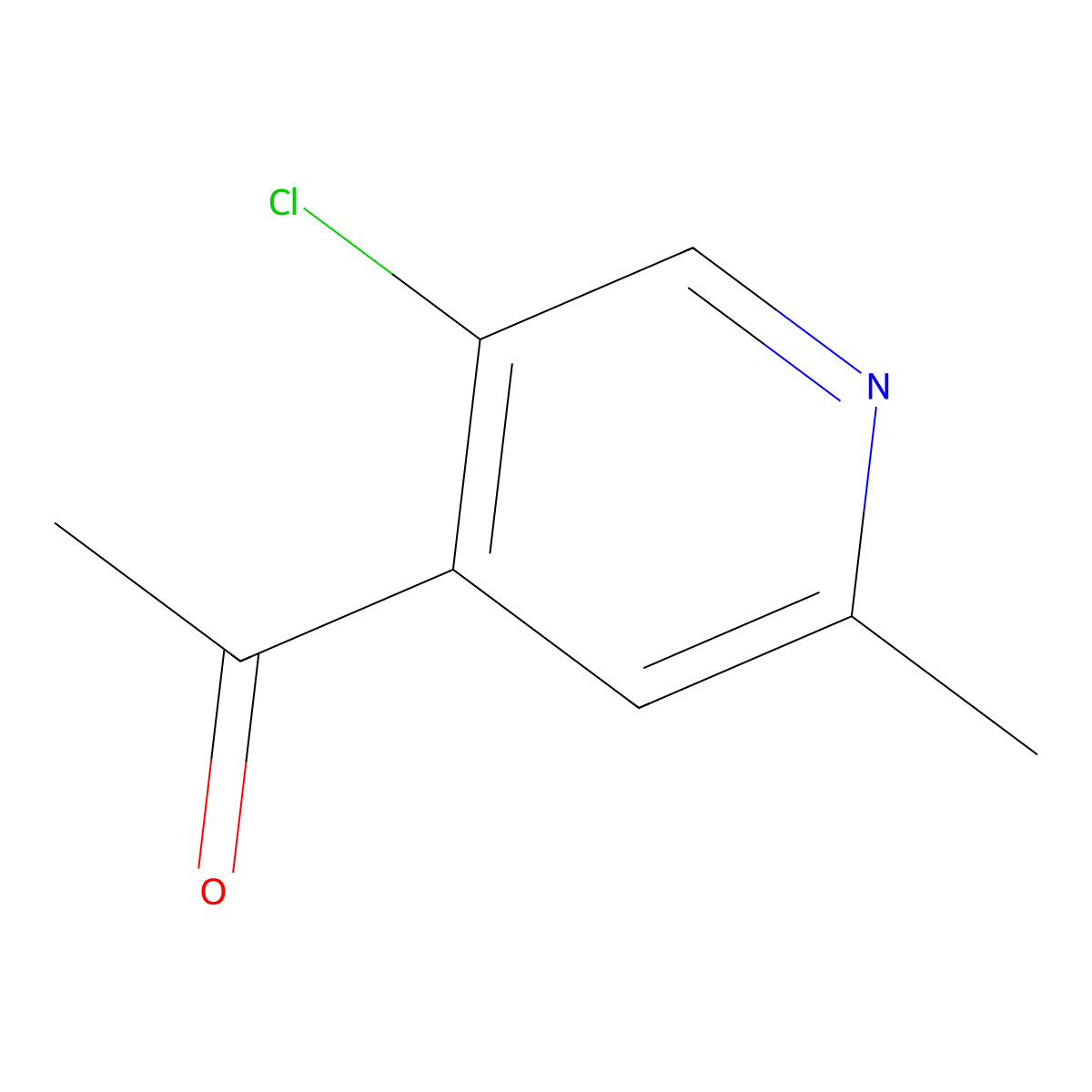 1-(5-Chloro-2-methylpyridin-4-yl)ethan-1-one molecular structure, CAS 1256804-54-2