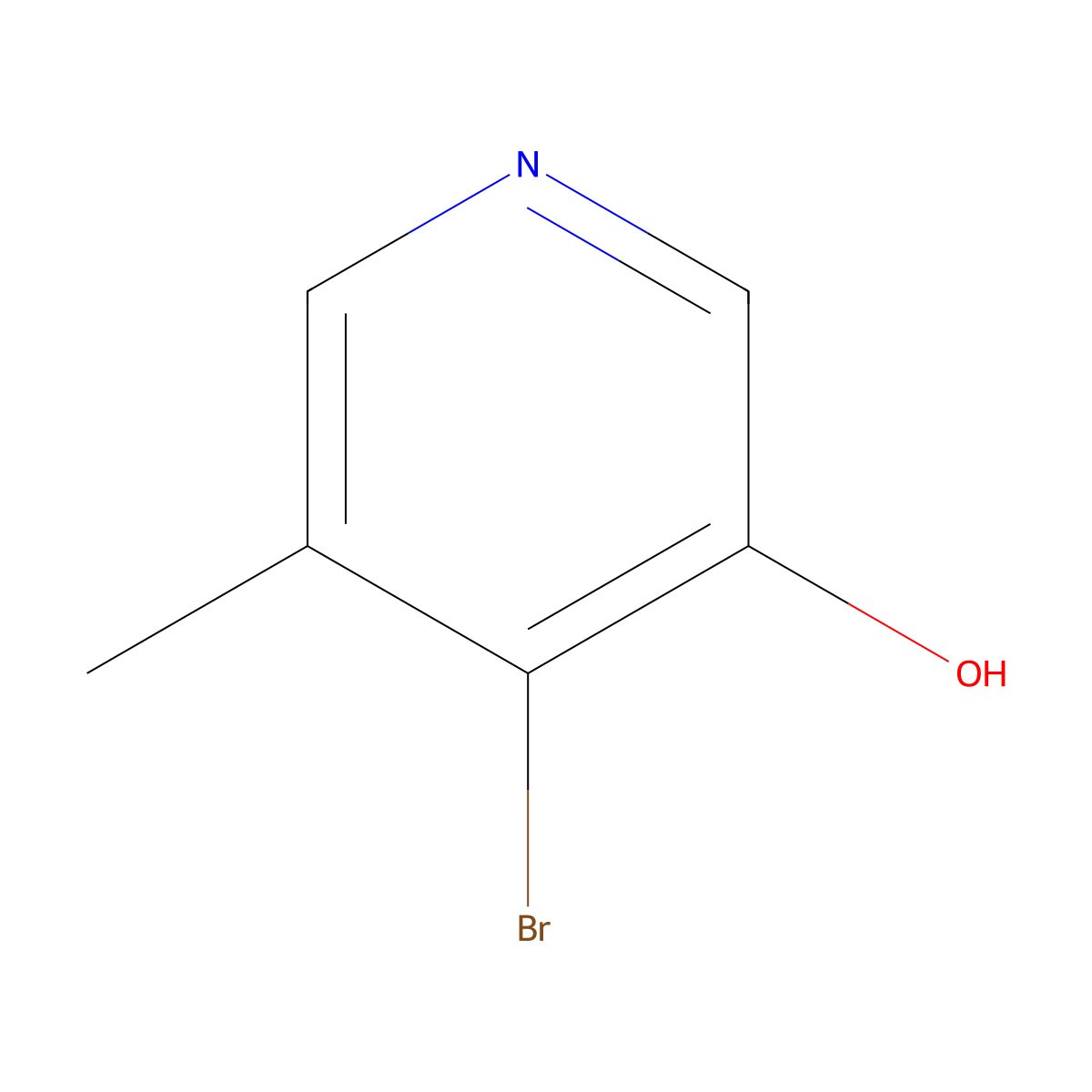 4-Bromo-3-hydroxy-5-methylpyridine molecular structure, CAS 1256804-57-5