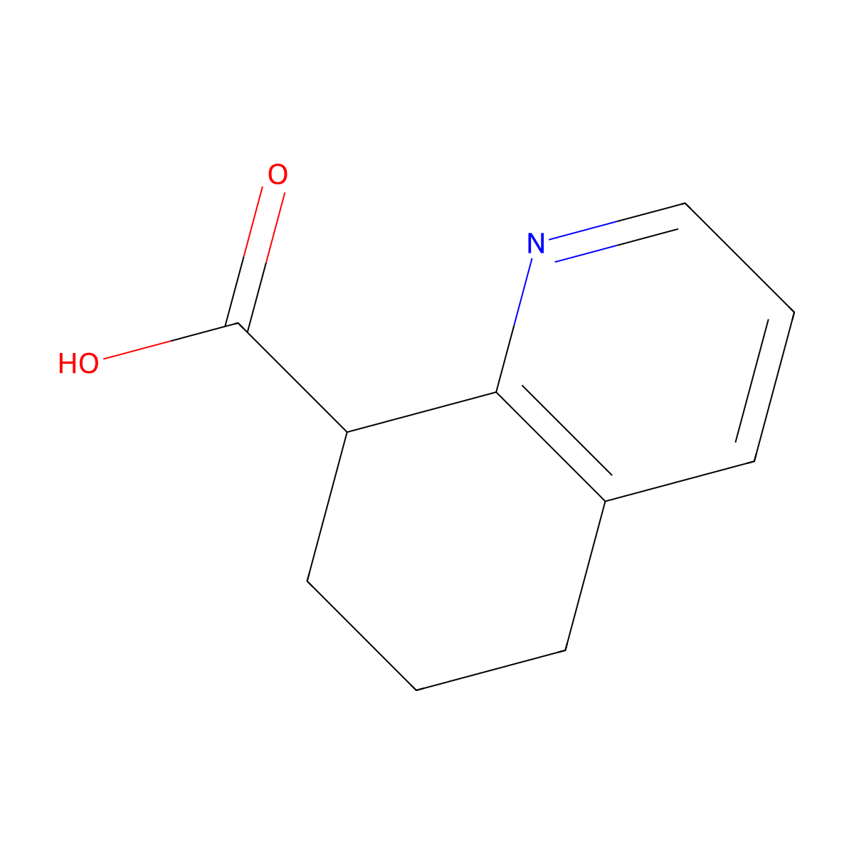 5,6,7,8-Tetrahydro-8-quinolinecarboxylic acid molecular structure, CAS 1256804-62-2