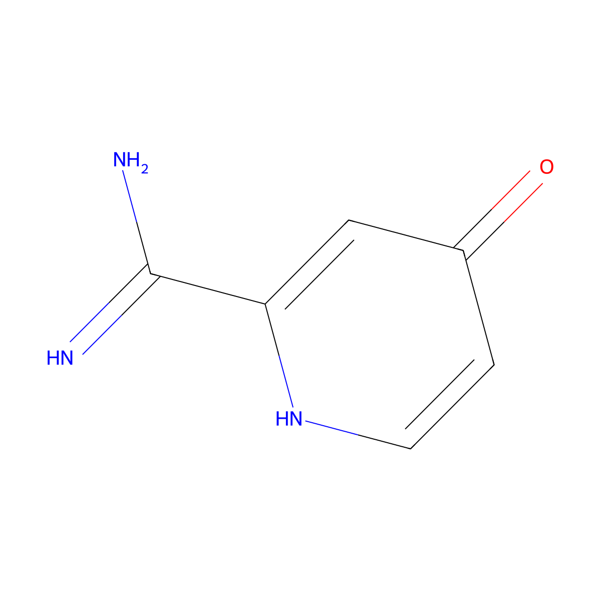 4-Hydroxy-2-pyridinecarboximidamide molecular structure, CAS 1256804-80-4