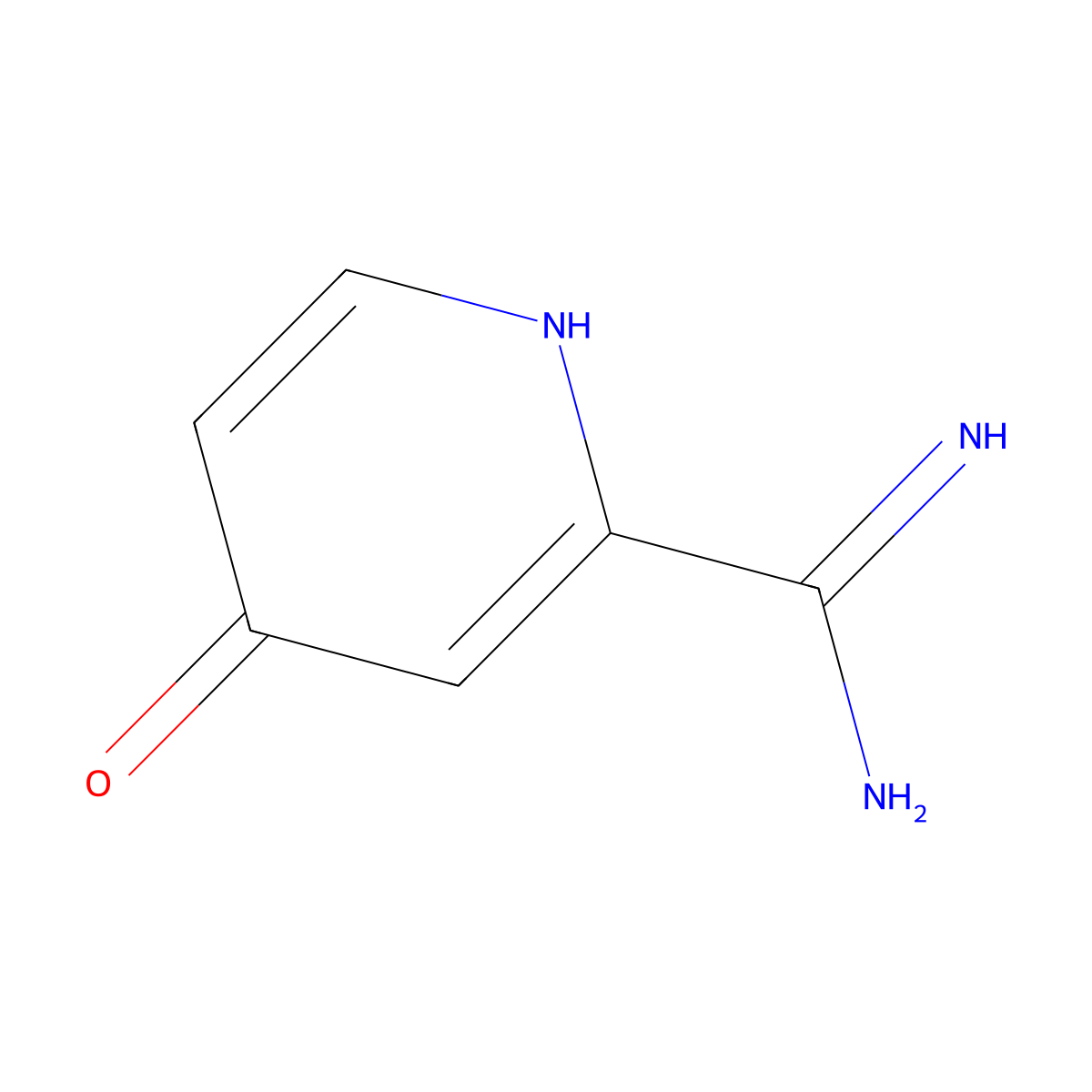 4-Hydroxy-2-pyridinecarboximidamide molecular structure, CAS 1256804-80-4