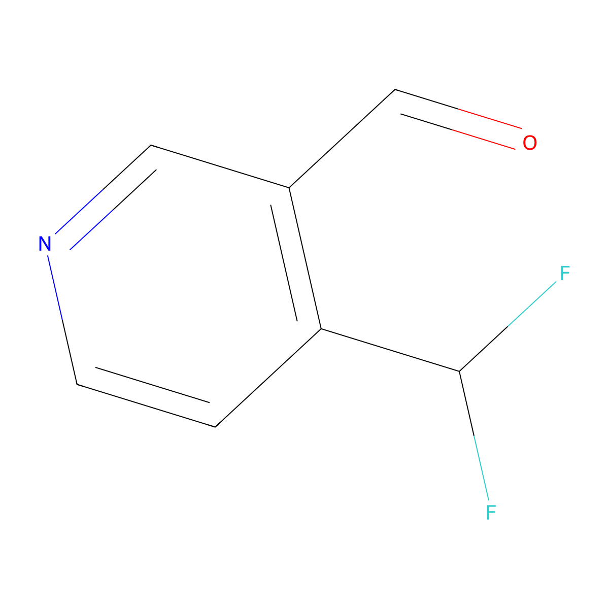 4-(Difluoromethyl)nicotinaldehyde molecular structure, CAS 1256805-34-1