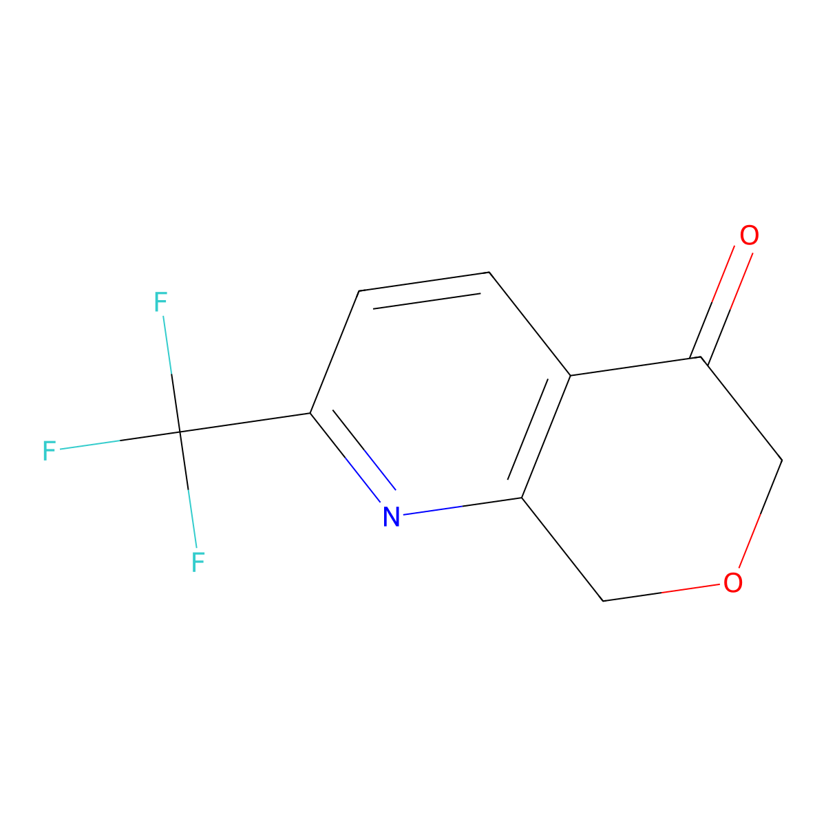 2-(trifluoromethyl)-6H-pyrano[3,4-b]pyridin-5(8H)-one molecular structure, CAS 1256806-23-1