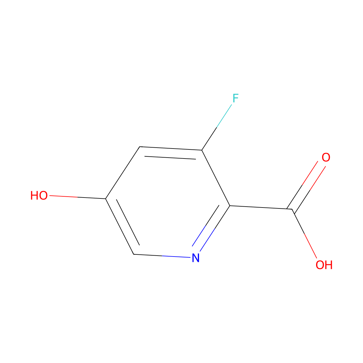 3-Fluoro-5-hydroxypicolinic acid molecular structure, CAS 1256806-53-7