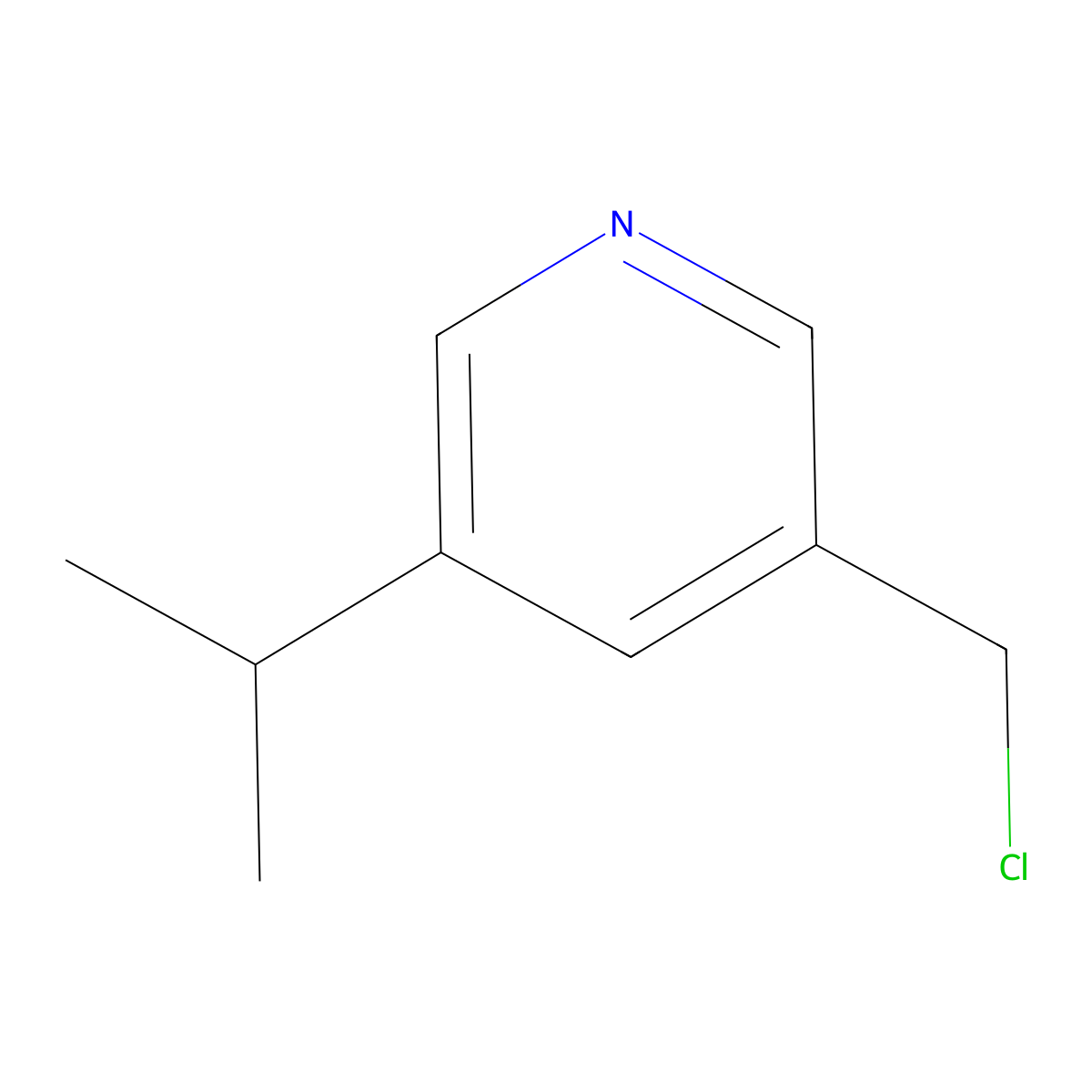 3-(Chloromethyl)-5-isopropylpyridine molecular structure, CAS 1256806-54-8