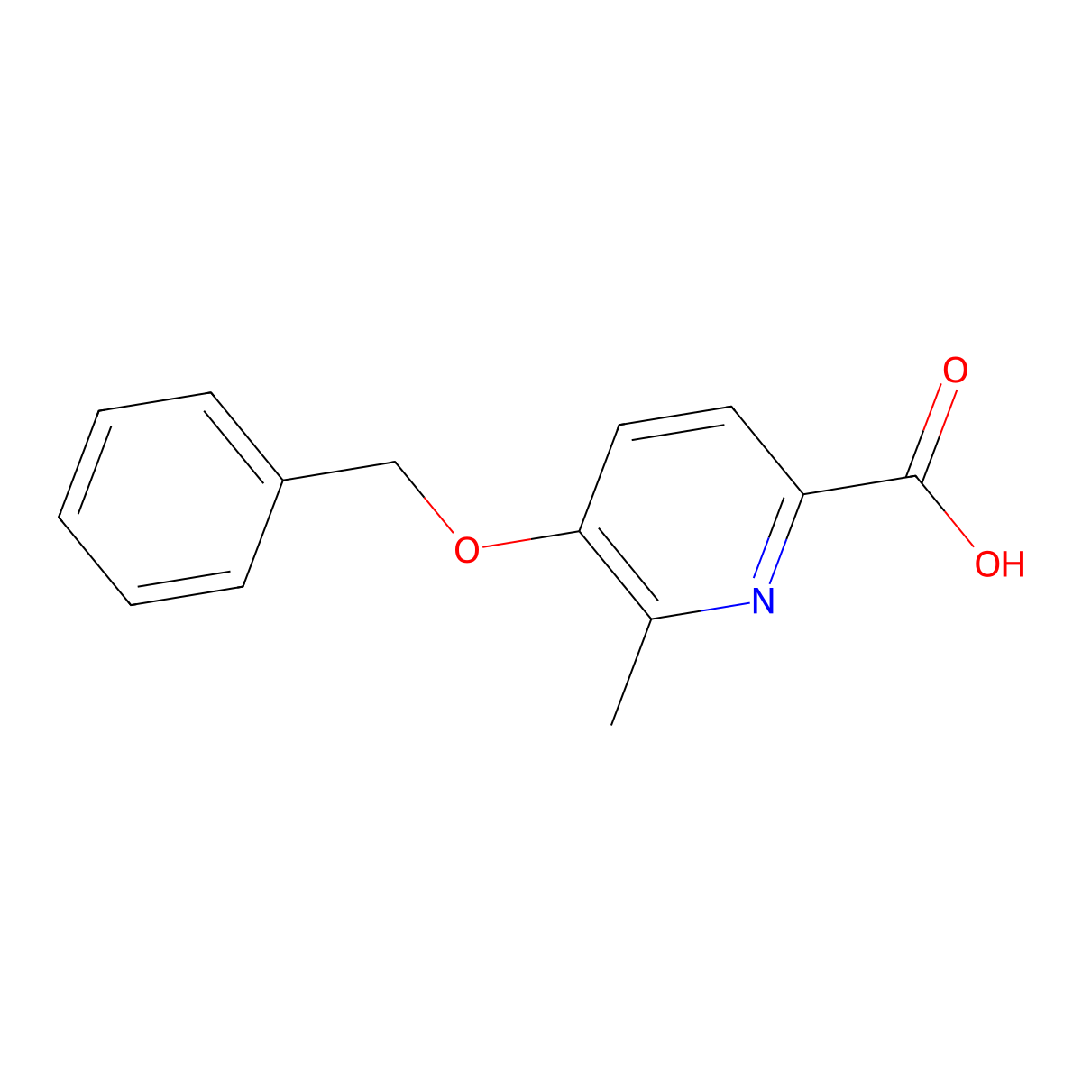 5-(Benzyloxy)-6-methylpicolinic acid molecular structure, CAS 1256808-85-1