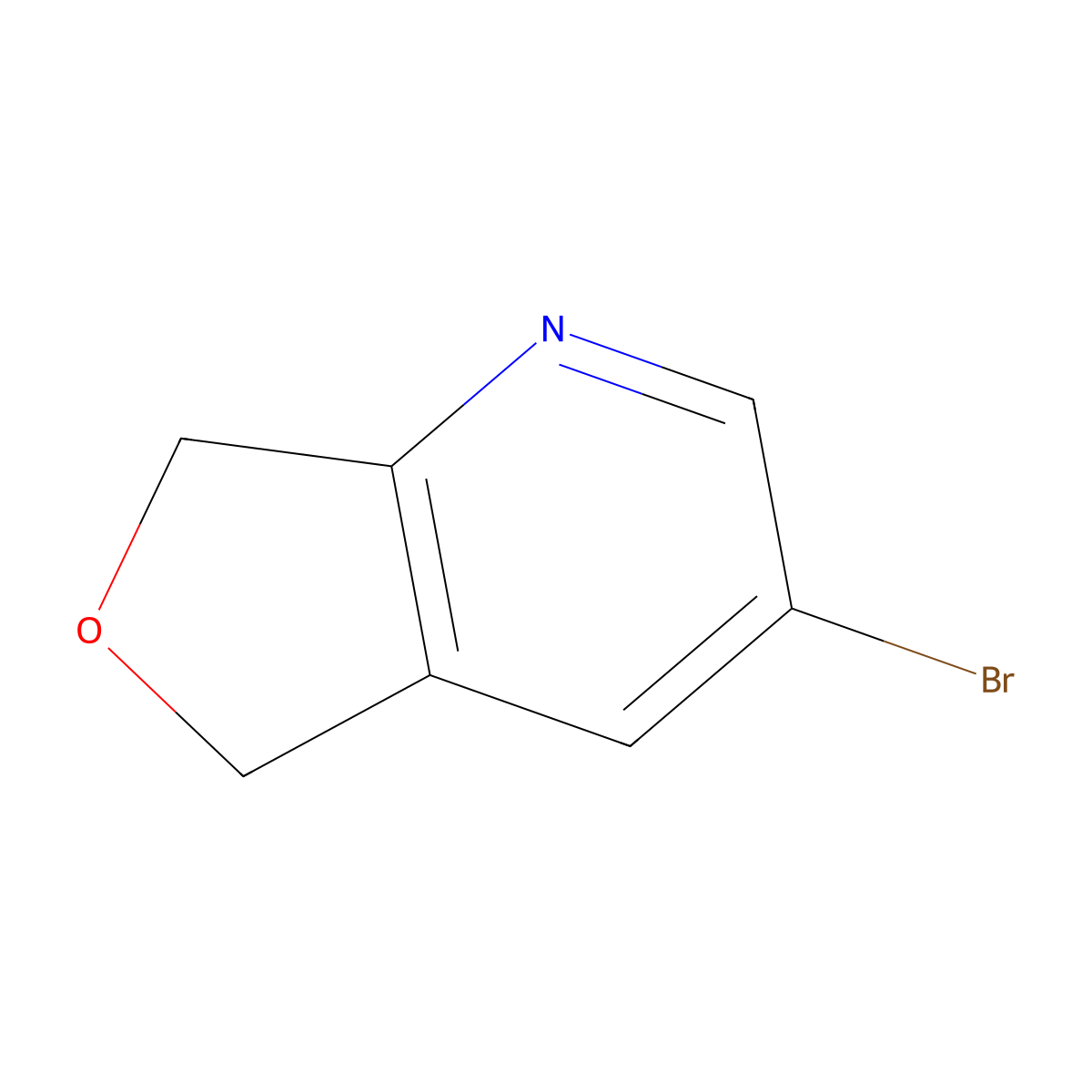3-Bromo-5,7-dihydrofuro[3,4-b]pyridine molecular structure, CAS 1256809-13-8
