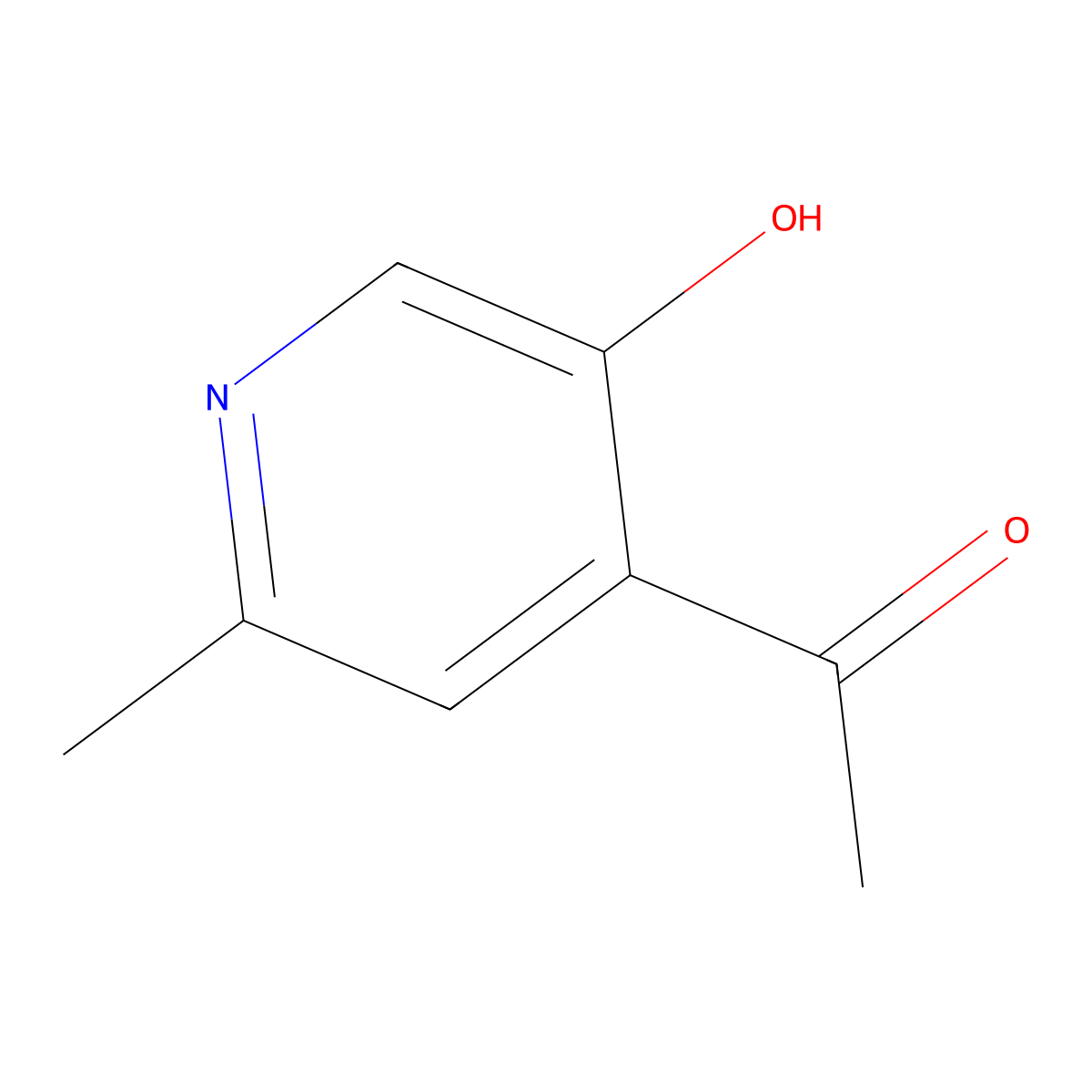 1-(5-Hydroxy-2-methylpyridin-4-YL)ethan-1-one molecular structure, CAS 1256809-33-2