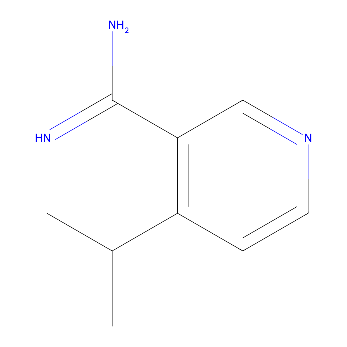 4-Isopropylnicotinimidamide molecular structure, CAS 1256809-58-1
