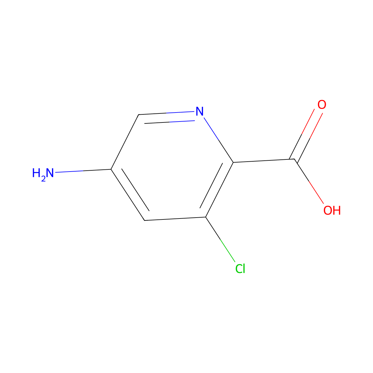 5-Amino-3-chloropicolinic acid molecular structure, CAS 1256810-46-4