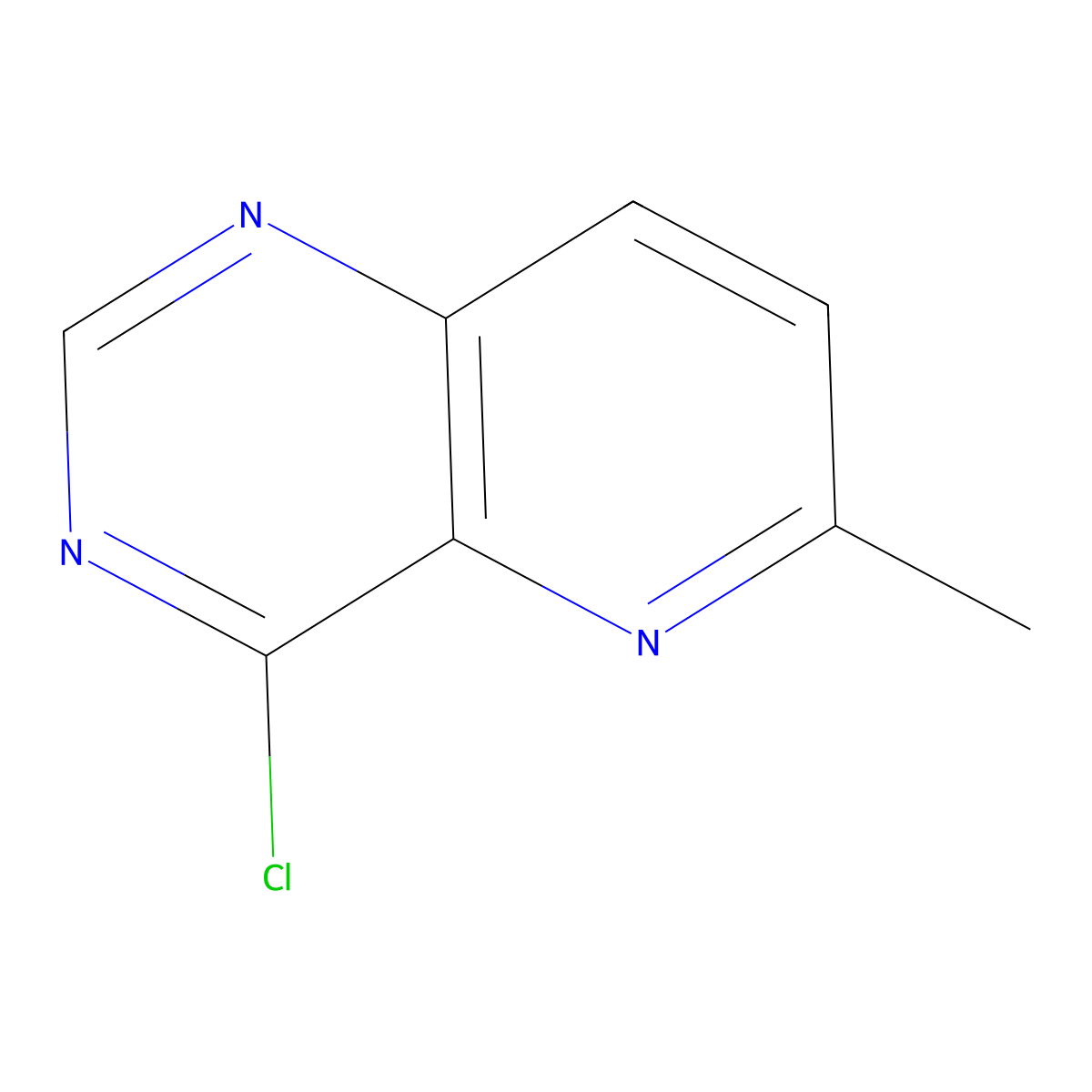 4-Chloro-6-methylpyrido[3,2-D]pyrimidine molecular structure, CAS 1256810-94-2