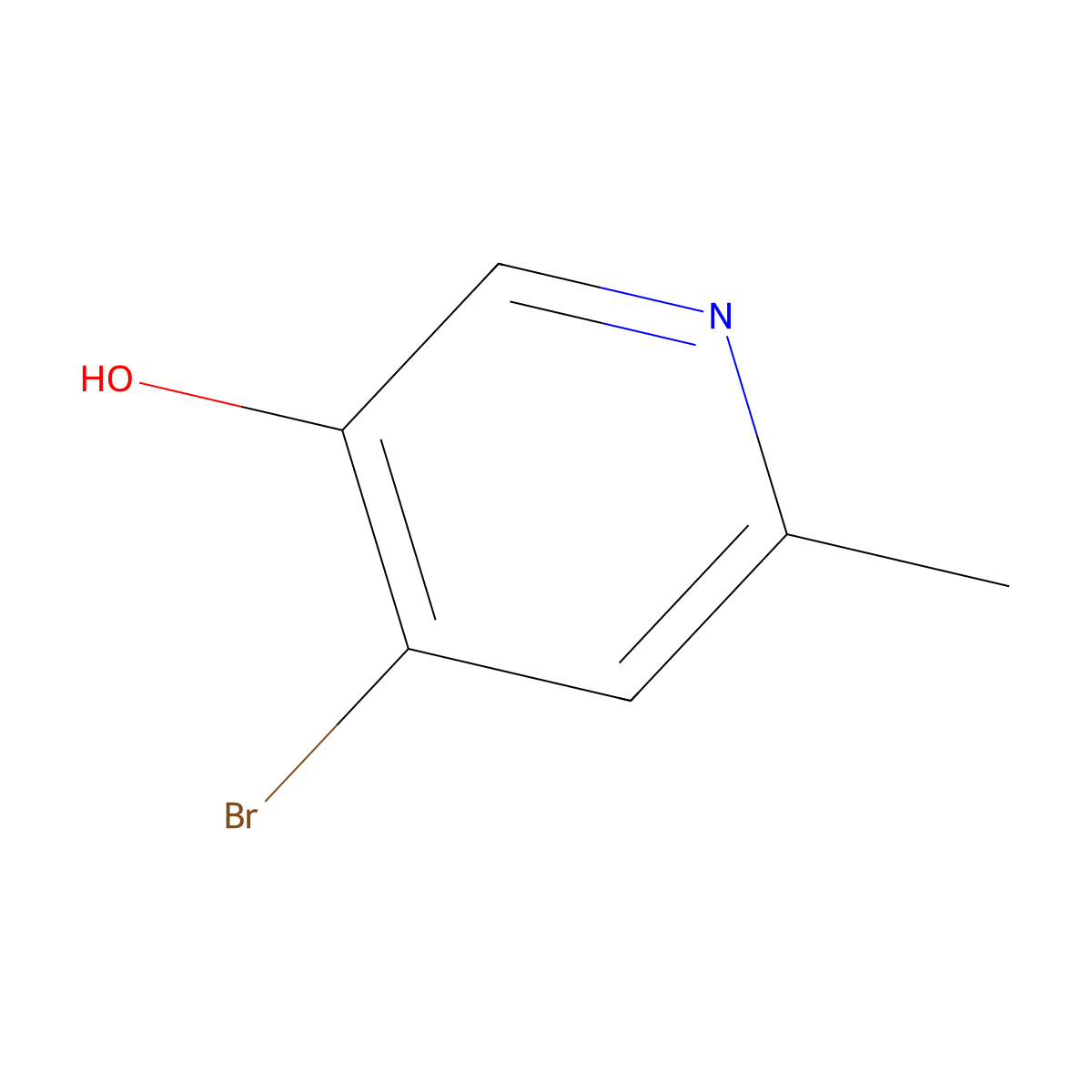 4-Bromo-6-methylpyridin-3-ol molecular structure, CAS 1256811-26-3
