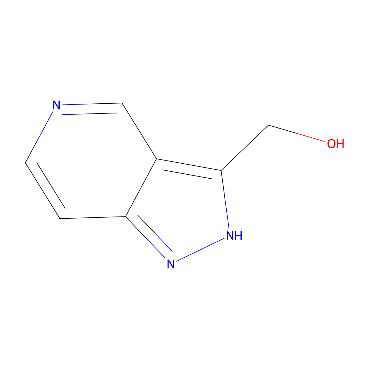 (1H-Pyrazolo[4,3-c]pyridin-3-yl)methanol molecular structure, CAS 1256811-70-7