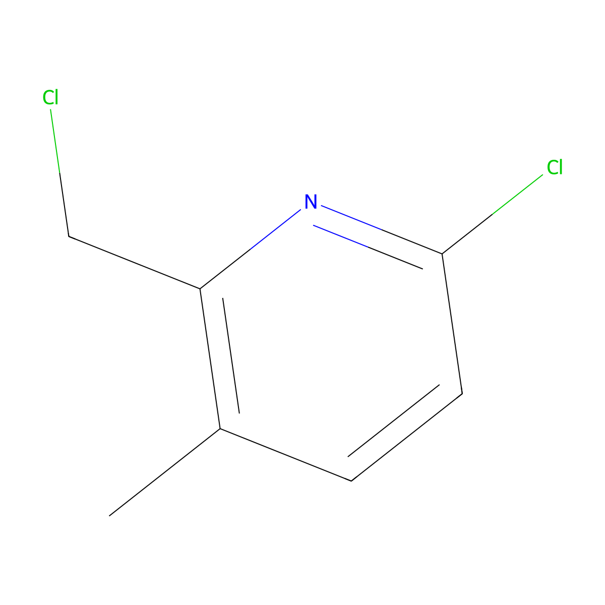 6-Chloro-2-(chloromethyl)-3-methylpyridine molecular structure, CAS 1256812-09-5