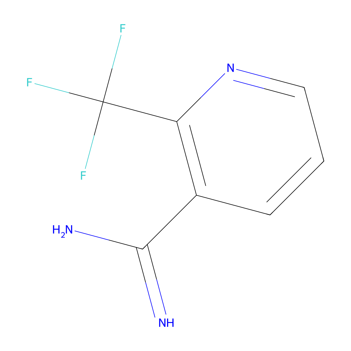 2-(Trifluoromethyl)nicotinimidamide molecular structure, CAS 1256812-50-6