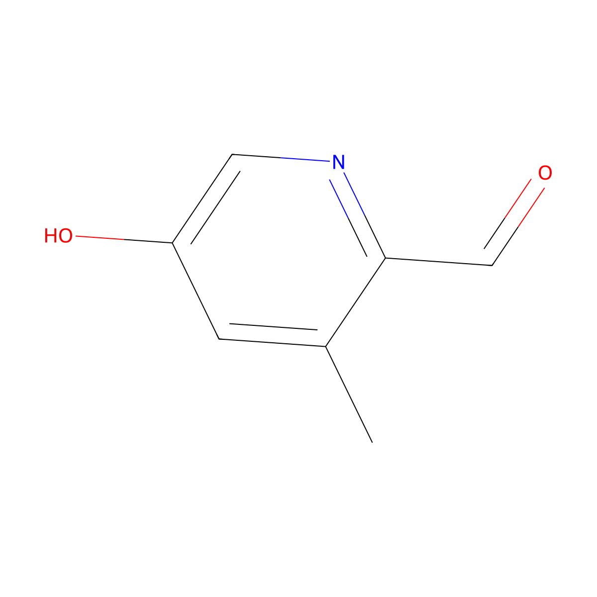5-Hydroxy-3-methylpicolinaldehyde molecular structure, CAS 1256813-18-9