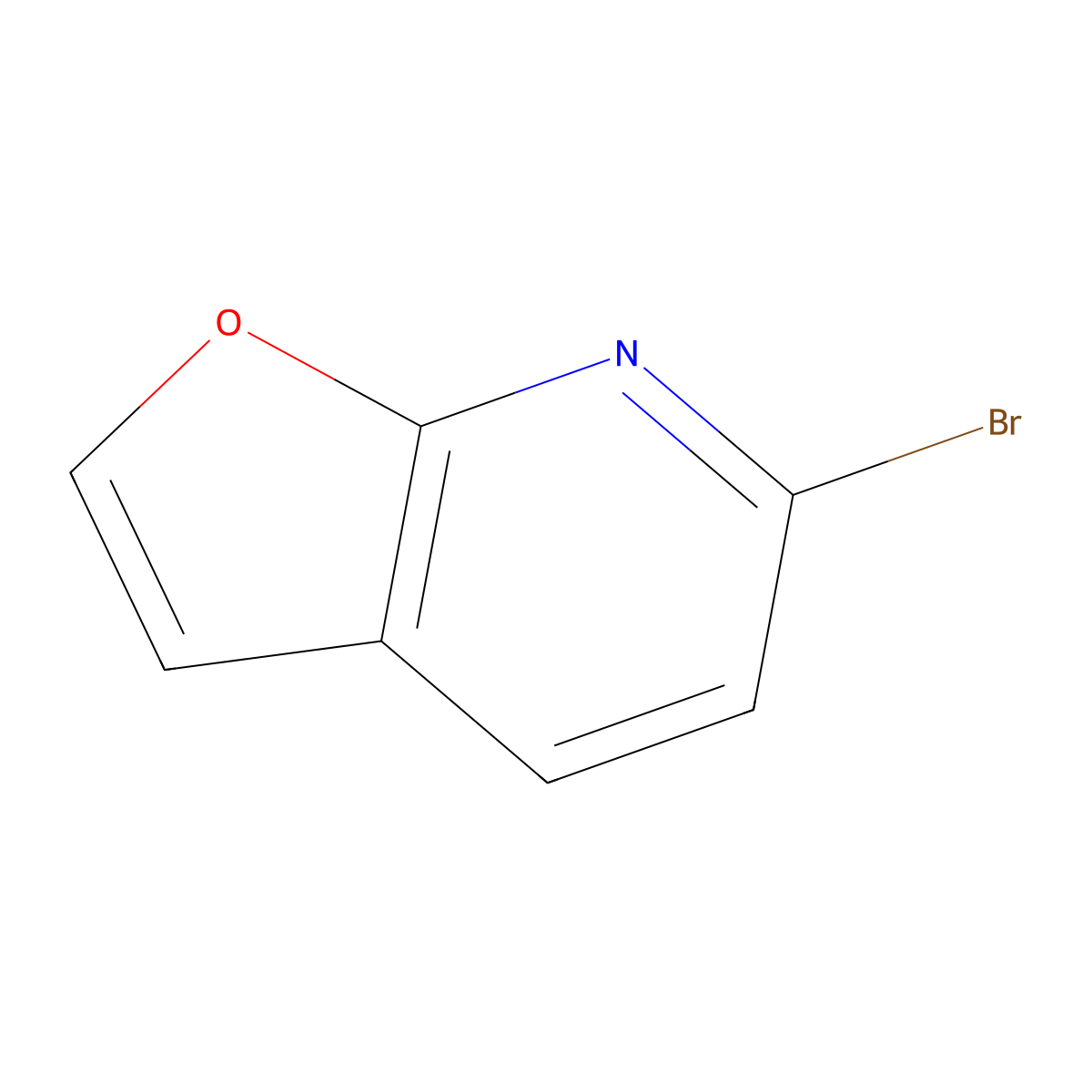 6-Bromofuro(2,3-b)pyridine molecular structure, CAS 1256813-33-8