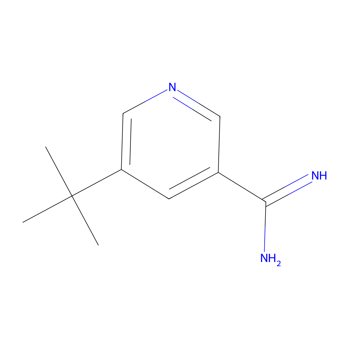5-(tert-Butyl)nicotinimidamide molecular structure, CAS 1256817-87-4
