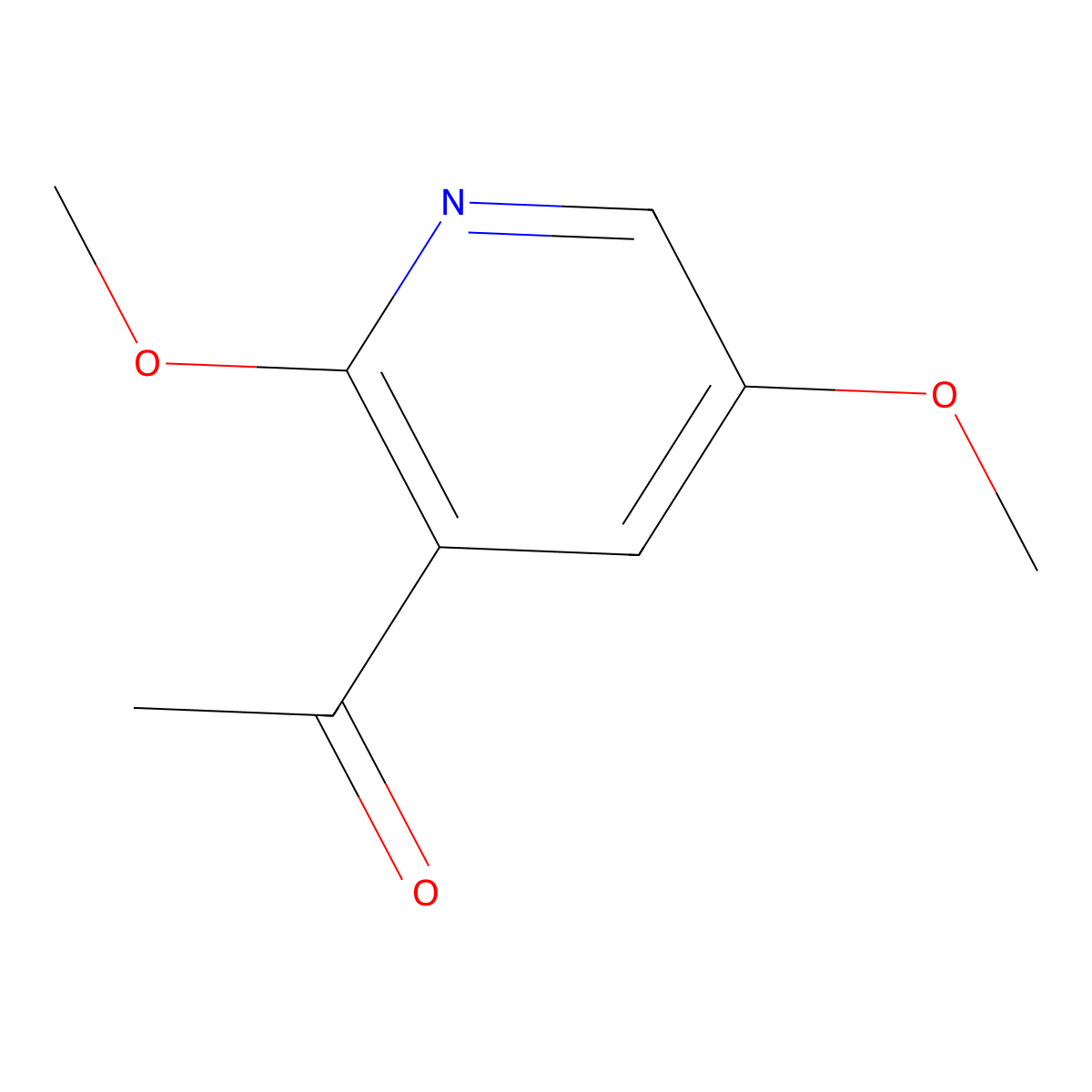 1-(2,5-Dimethoxypyridin-3-yl)ethanone molecular structure, CAS 1256818-97-9
