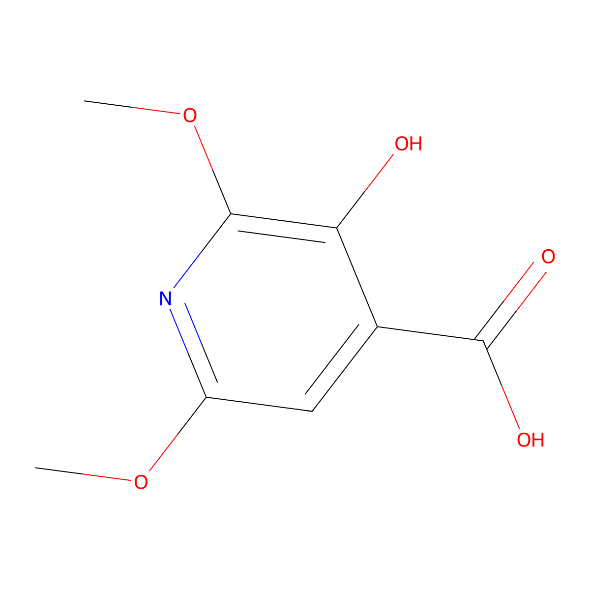 3-Hydroxy-2,6-dimethoxyisonicotinic acid molecular structure, CAS 1256819-11-0