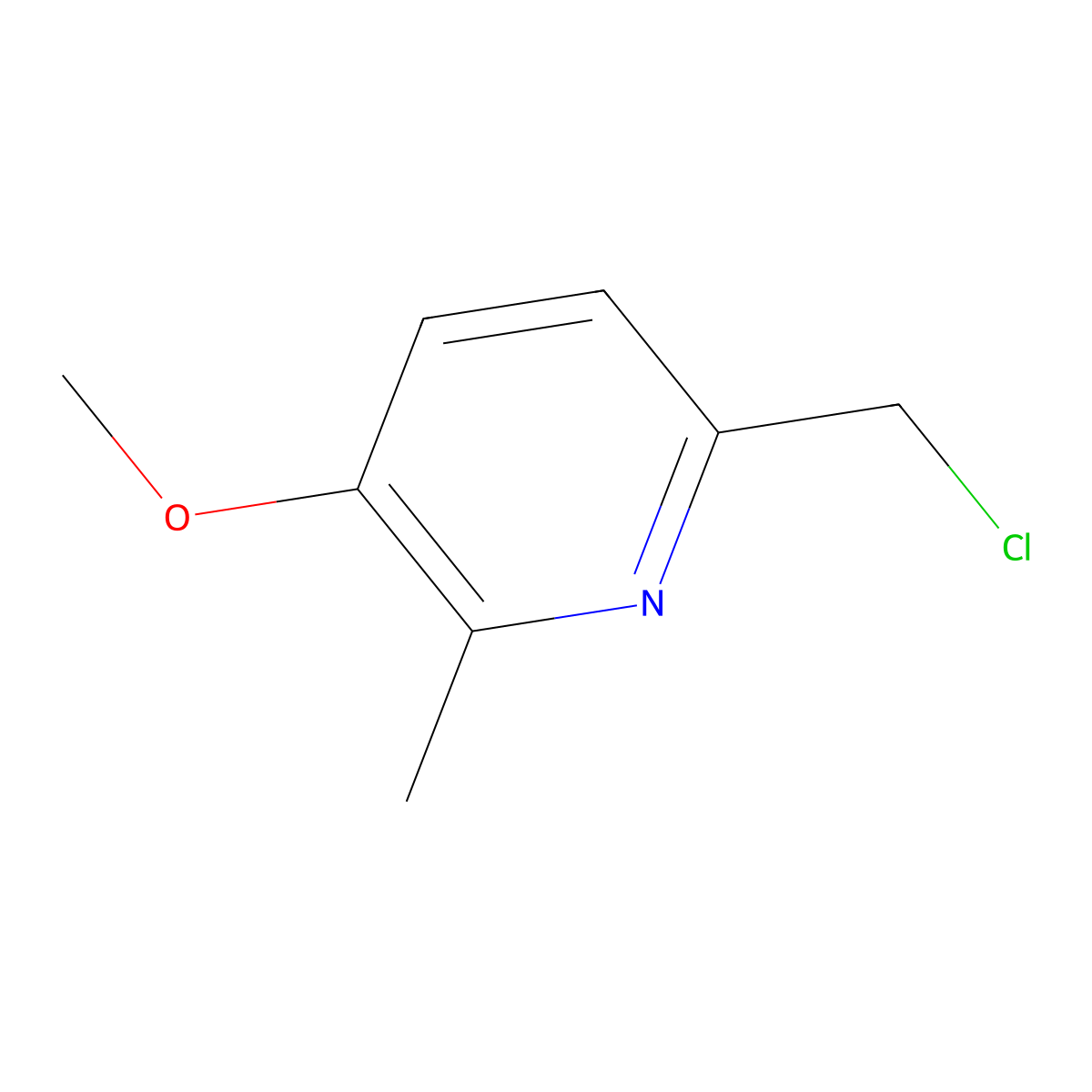 6-(Chloromethyl)-3-methoxy-2-methylpyridine molecular structure, CAS 1256819-47-2