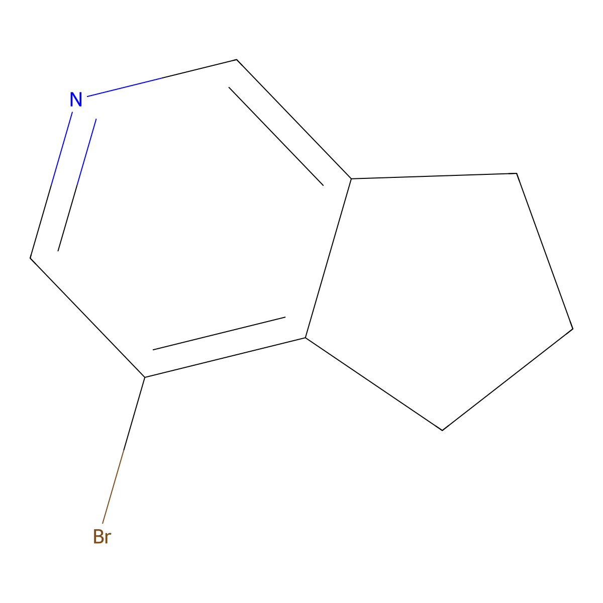 4-bromo-5H,6H,7H-cyclopenta[c]pyridine molecular structure, CAS 1256819-57-4