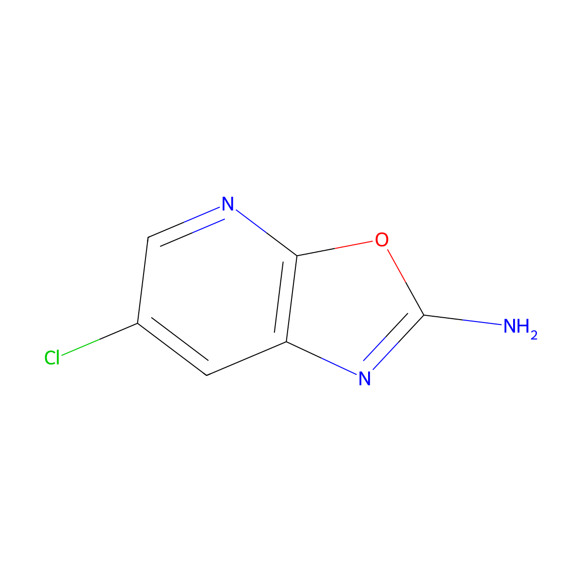6-Chlorooxazolo[5,4-b]pyridin-2-amine molecular structure, CAS 1256819-81-4